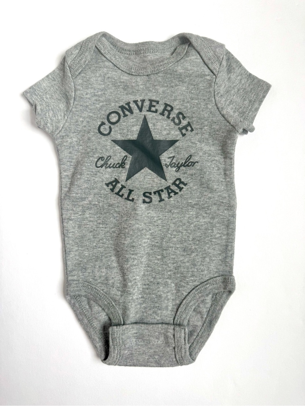 Converse Grey 'All Star' Baby One-Piece Bodysuit
